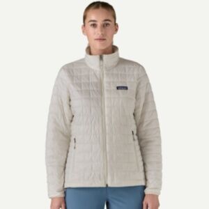 Patagonia Nano Puff Insulated Jacket in Birch White - size small